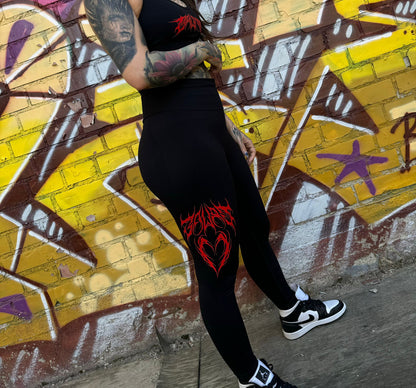 Crude Heart Leggings